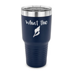 Preppy Sea Shells 30 oz Stainless Steel Tumbler - Navy - Single Sided (Personalized)