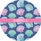 Preppy Sea Shells 5" Multipurpose Round Label - Single Sticker