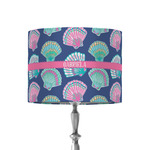 Preppy Sea Shells 8" Drum Lamp Shade - Fabric (Personalized)