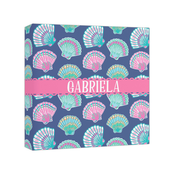 Custom Preppy Sea Shells Canvas Print - 8x8 (Personalized)