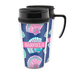 Preppy Sea Shells Acrylic Travel Mug (Personalized)