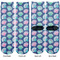 Preppy Sea Shells Adult Crew Socks - Double Pair - Front and Back - Apvl