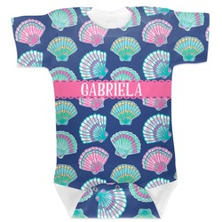 Preppy Sea Shells Baby Bodysuit (Personalized)