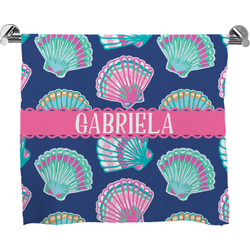 Preppy Sea Shells Bath Towel (Personalized)