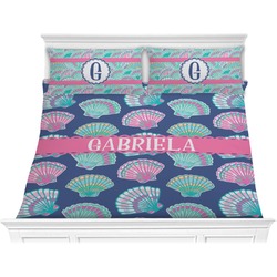 Preppy Sea Shells Comforter Set - King (Personalized)