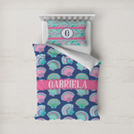 Preppy Sea Shells Duvet Cover Set - Twin (Personalized)