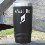 Preppy Sea Shells 20 oz Stainless Steel Tumbler - Black - Double Sided (Personalized)