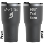 Preppy Sea Shells RTIC Tumbler - Black - Engraved Front & Back (Personalized)