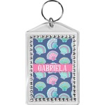 Preppy Sea Shells Bling Keychain (Personalized)