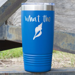 Preppy Sea Shells 20 oz Stainless Steel Tumbler - Royal Blue - Double Sided (Personalized)