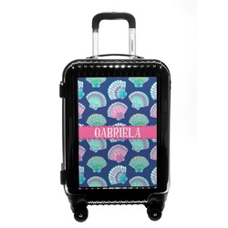 Preppy Sea Shells Carry On Hard Shell Suitcase (Personalized)