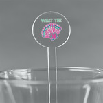 Preppy Sea Shells 7" Round Plastic Stir Sticks - Clear (Personalized)