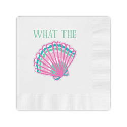 Preppy Sea Shells Coined Cocktail Napkins (Personalized)