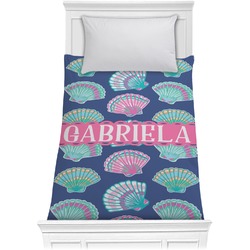 Preppy Sea Shells Comforter - Twin (Personalized)