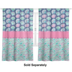 Preppy Sea Shells Curtain Panel - Custom Size (Personalized)