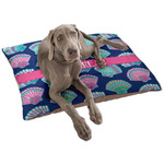 Preppy Sea Shells Dog Bed - Large w/ Name or Text