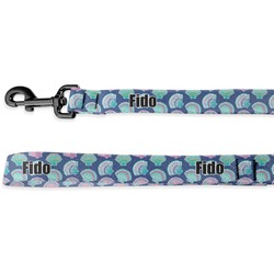 Preppy Sea Shells Deluxe Dog Leash - 4 ft (Personalized)