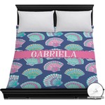 Preppy Sea Shells Duvet Cover - Full / Queen (Personalized)