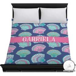 Preppy Sea Shells Duvet Cover - Full / Queen (Personalized)