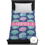 Preppy Sea Shells Duvet Cover - Twin XL (Personalized)