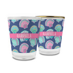 Preppy Sea Shells Glass Shot Glass - 1.5 oz (Personalized)