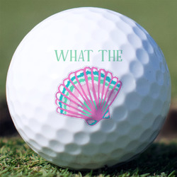 Preppy Sea Shells Golf Balls - Non-Branded - Set of 3 (Personalized)