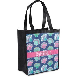 Preppy Sea Shells Grocery Bag (Personalized)
