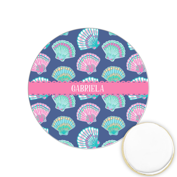 Custom Preppy Sea Shells Printed Cookie Topper - 1.25" (Personalized)