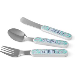 Preppy Sea Shells Kid's Flatware (Personalized)