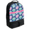 Preppy Sea Shells Large Backpack - Black - Angled View