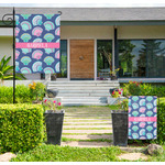 Preppy Sea Shells Large Garden Flag - Single Sided (Personalized)