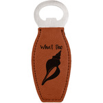 Preppy Sea Shells Leatherette Bottle Opener (Personalized)