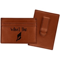 Preppy Sea Shells Leatherette Wallet with Money Clip (Personalized)