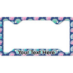 Preppy Sea Shells License Plate Frame - Style C (Personalized)