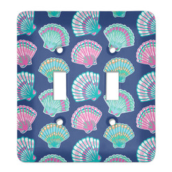 Preppy Sea Shells Light Switch Cover (2 Toggle Plate)