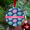 Preppy Sea Shells Metal Ball Ornament - Lifestyle