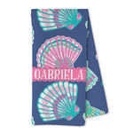 Preppy Sea Shells Kitchen Towel - Microfiber (Personalized)