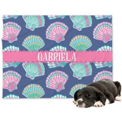 Preppy Sea Shells Dog Blanket - Regular (Personalized)