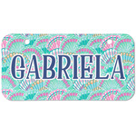 Preppy Sea Shells Mini/Bicycle License Plate (2 Holes) (Personalized)