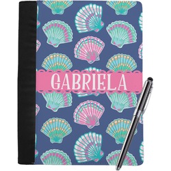 Preppy Sea Shells Notebook Padfolio - Large w/ Name or Text