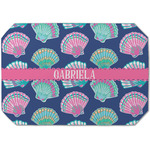 Preppy Sea Shells Dining Table Mat - Octagon (Single-Sided) w/ Name or Text