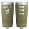 Preppy Sea Shells Olive Polar Camel Tumbler - 20oz - Double Sided - Approval