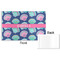 Preppy Sea Shells Disposable Paper Placemat - Front & Back