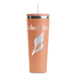 Preppy Sea Shells RTIC Everyday Tumbler with Straw - 28oz - Peach - Double-Sided (Personalized)