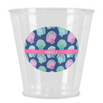 Preppy Sea Shells Plastic Shot Glass (Personalized)