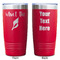 Preppy Sea Shells Red Polar Camel Tumbler - 20oz - Double Sided - Approval