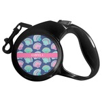 Preppy Sea Shells Retractable Dog Leash - Small (Personalized)