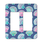 Preppy Sea Shells Rocker Style Light Switch Cover - Two Switch