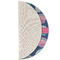 Preppy Sea Shells Round Linen Placemats - HALF FOLDED (single sided)