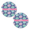 Preppy Sea Shells Sandstone Car Coasters - Set of 2